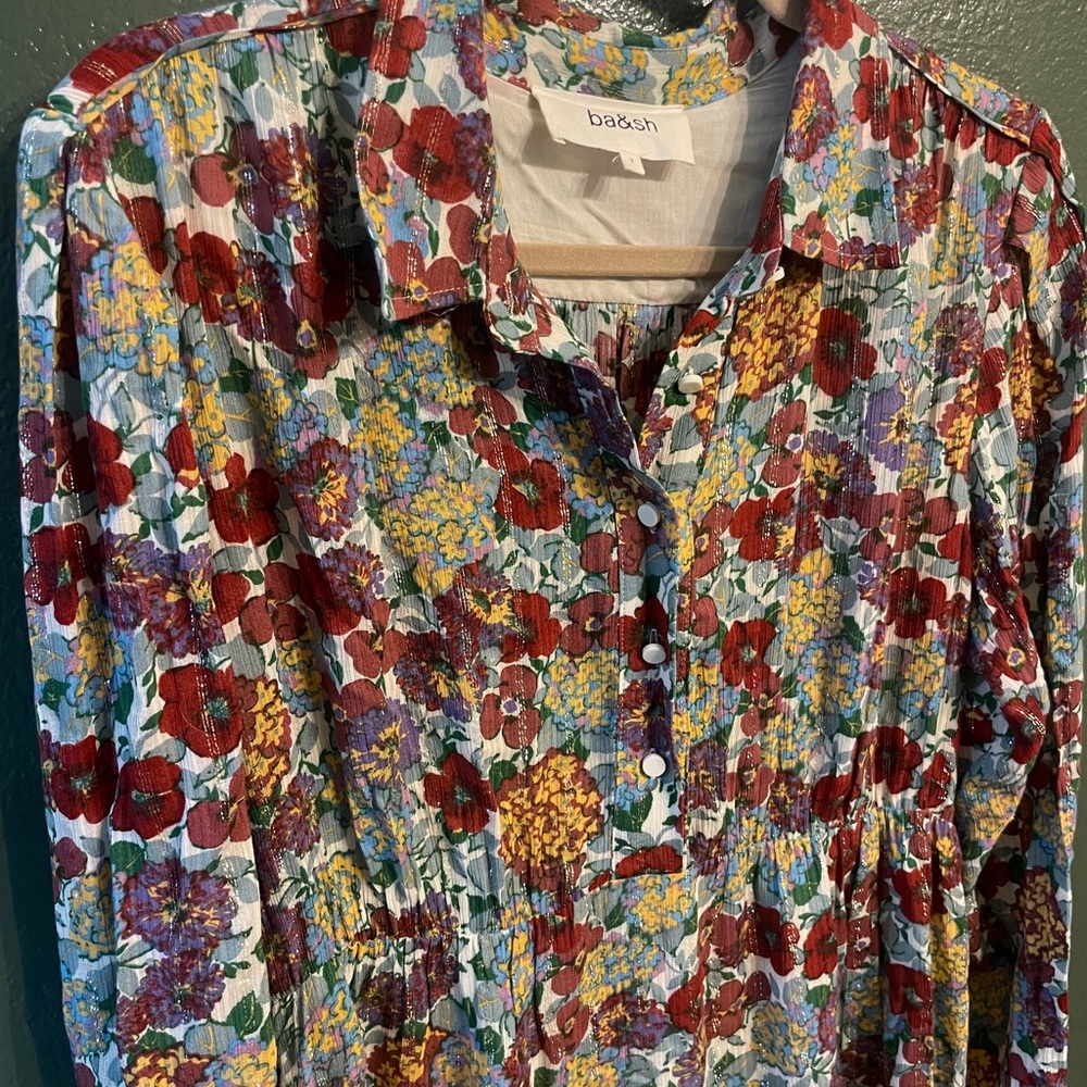 Ba&sh Multicolor Floral Mini Dress